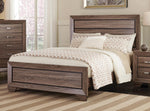 Kauffman Eastern King Panel Bed Washed Taupe - 204191KE - Luna Furniture