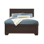 Kauffman Queen Panel Bed Dark Cocoa - 204391Q - Luna Furniture