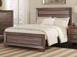 Kauffman Queen Panel Bed Washed Taupe - 204191Q - Luna Furniture