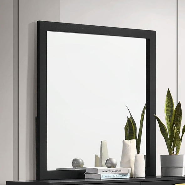 Kendall Square Dresser Mirror Black - 224454 - Luna Furniture