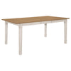 Kirby Rectangular Dining Table with Butterfly Leaf Natural and Rustic Off White - 192691 - Luna Furniture