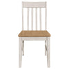 Kirby Slat Back Side Chair (Set of 2) Natural and Rustic Off White - 192692 - Luna Furniture