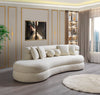 Larissa Ivory Boucle Chaise Lounge - LARISSAIV-CHAISE - Luna Furniture