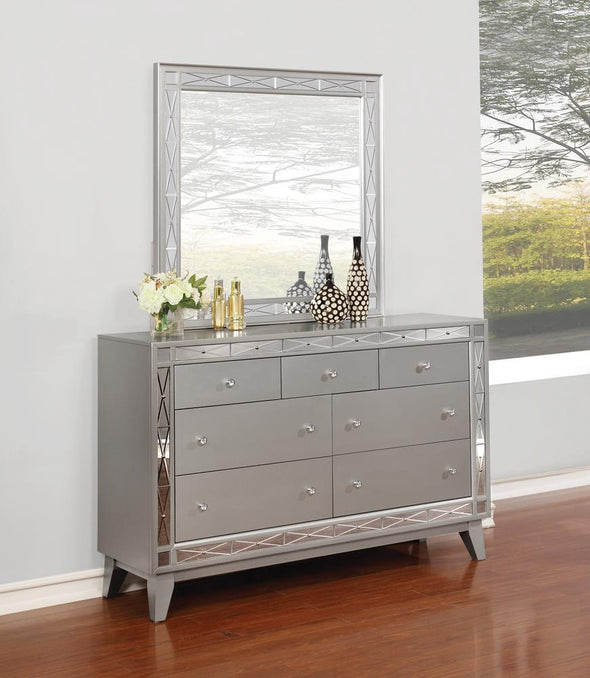 Leighton 7-drawer Dresser Metallic Mercury - 204923 - Luna Furniture