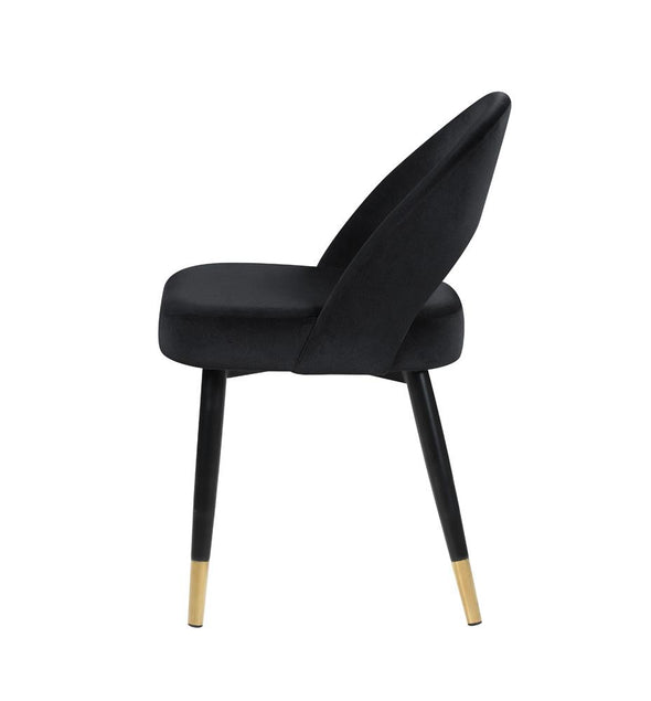 Lindsey Arched Back Upholstered Side Chairs Black (Set of 2) - 193562 - Luna Furniture