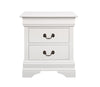 Louis Philippe 2-drawer Nightstand White - 204692 - Luna Furniture