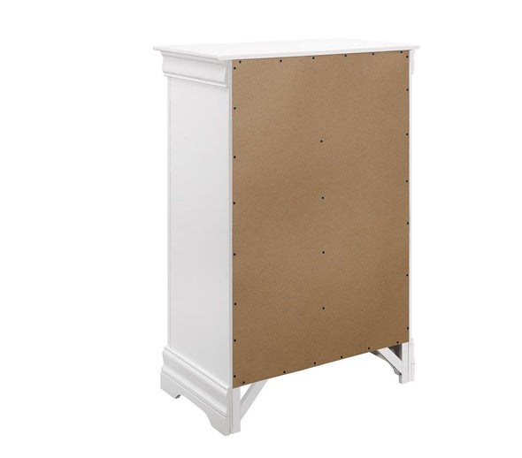 Louis Philippe 5-drawer Chest White - 204695 - Luna Furniture