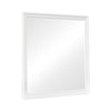 Louis Philippe Beveled Edge Square Mirror White - 204694 - Luna Furniture