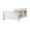 Louis Philippe Full Sleigh Panel Bed White - 204691F - Luna Furniture