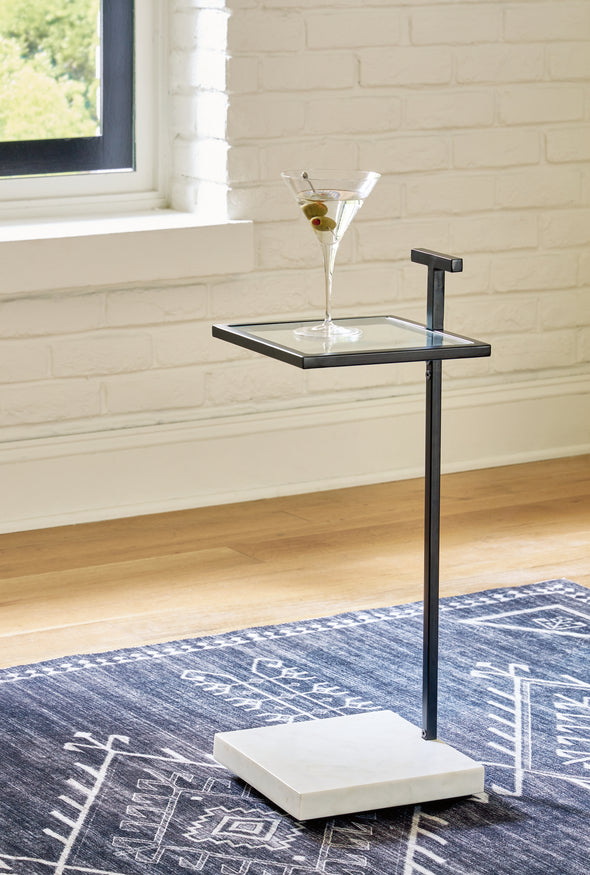 Mannill Black/White Accent Table - A4000630 - Luna Furniture