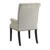 Mapleton Tufted Back Upholstered Arm Chair Beige - 190163 - Luna Furniture