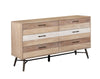 Marlow 6-drawer Dresser Rough Sawn Multi - 215763 - Luna Furniture