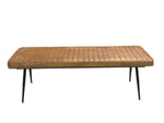 Misty Cushion Side Bench Camel and Black - 110643 - Luna Furniture