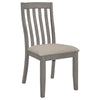 Nogales Slat Back Side Chairs Coastal Grey (Set of 2) - 109812 - Luna Furniture