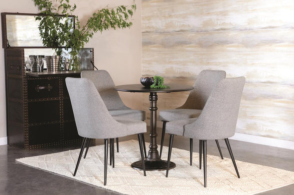 Oswego Round Bistro Dining Table Bronze - 100063 - Luna Furniture