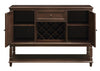 Parkins Server with  Lower Shelf Rustic Espresso - 107415 - Luna Furniture