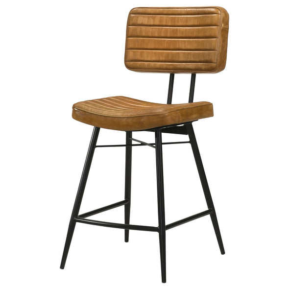 Partridge Upholstered Counter Height Stools with Footrest (Set of 2) - 110649 - Luna Furniture