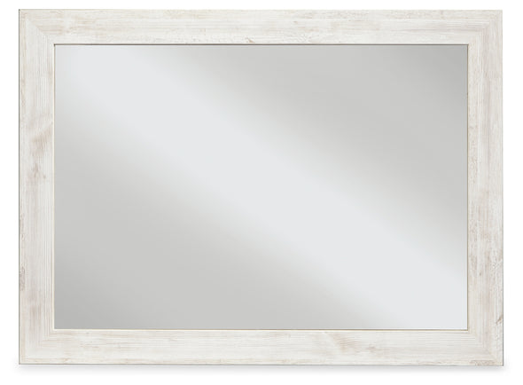 Paxberry Whitewash Bedroom Mirror - B181-26 - Luna Furniture