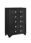 Penelope 5-drawer Chest Black - 223575 - Luna Furniture