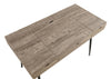 Rafael 1-drawer Writing Desk Rustic Driftwood - 801935 - Luna Furniture