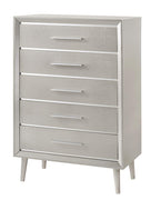 Ramon 5-drawer Chest Metallic Sterling - 222705 - Luna Furniture