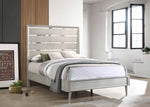 Ramon Full Panel Bed Metallic Sterling - 222701F - Luna Furniture