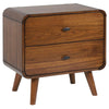 Robyn 2-drawer Nightstand Dark Walnut - 205132 - Luna Furniture
