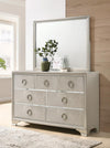 Salford Rectangular Mirror Metallic Sterling - 222724 - Luna Furniture