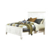 Sandy Beach California King Panel Bed with High Headboard White - 201301KW - Luna Furniture