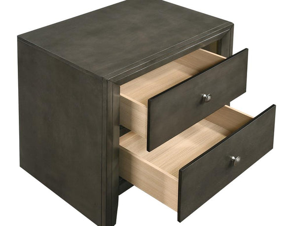Serenity 2-drawer Nightstand Mod Grey - 215842 - Luna Furniture