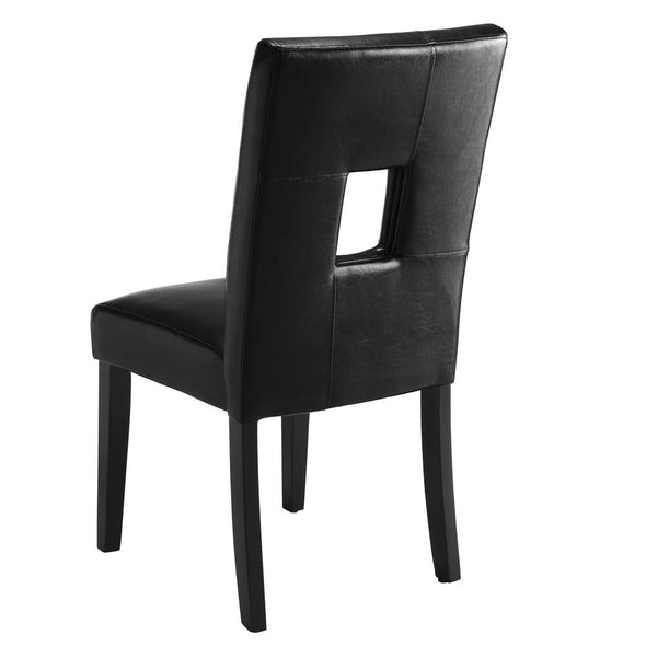 Shannon Open Back Upholstered Dining Chairs Black (Set of 2) - 103612BLK - Luna Furniture
