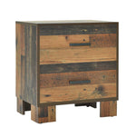 Sidney 2-drawer Nightstand Rustic Pine - 223142 - Luna Furniture