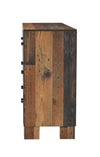 Sidney 6-drawer Dresser Rustic Pine - 223143 - Luna Furniture