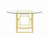 Starlight Dining Table Base Brass - 192641 - Luna Furniture