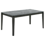 Stevie Rectangular Dining Table with Faux Marble Top - 115111SLT - Luna Furniture