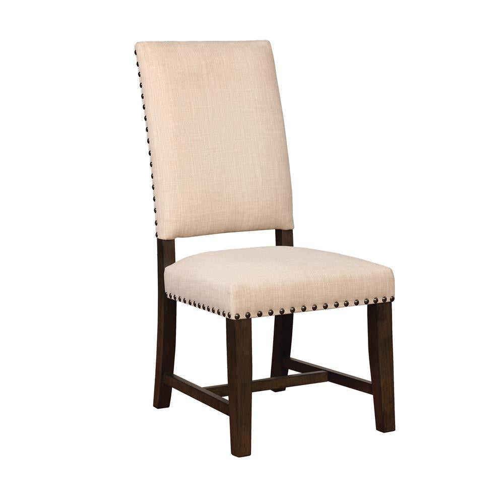 of Beige Luna Upholstered Furniture (Set - 2) from Coaster Twain Side Chairs