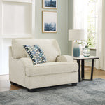 Valerano Parchment Oversized Chair - 3340423 - Luna Furniture