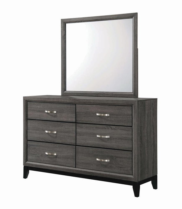 Watson Mirror Grey Oak - 212424 - Luna Furniture