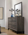 Watson Mirror Grey Oak - 212424 - Luna Furniture