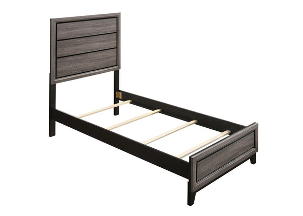Watson Twin Panel Bed Grey Oak - 212421T - Luna Furniture