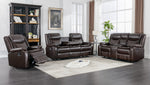 Weston Espresso - 3PC Reclining Living Room Set - Weston Espresso - Luna Furniture