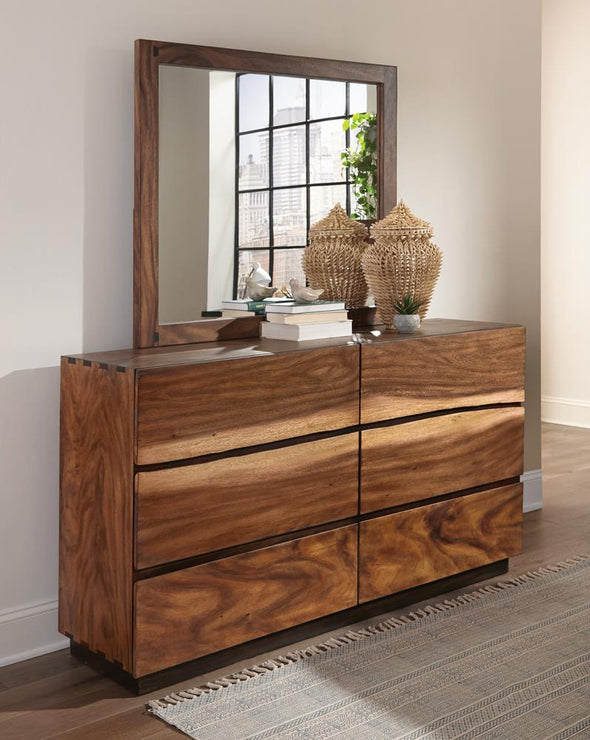 Winslow 6-drawer Dresser Smokey Walnut and Coffee Bean - 223253 - Luna Furniture