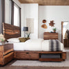 Winslow Storage Eastern King Bed Smokey Walnut and Coffee Bean - 223250SKE - Luna Furniture